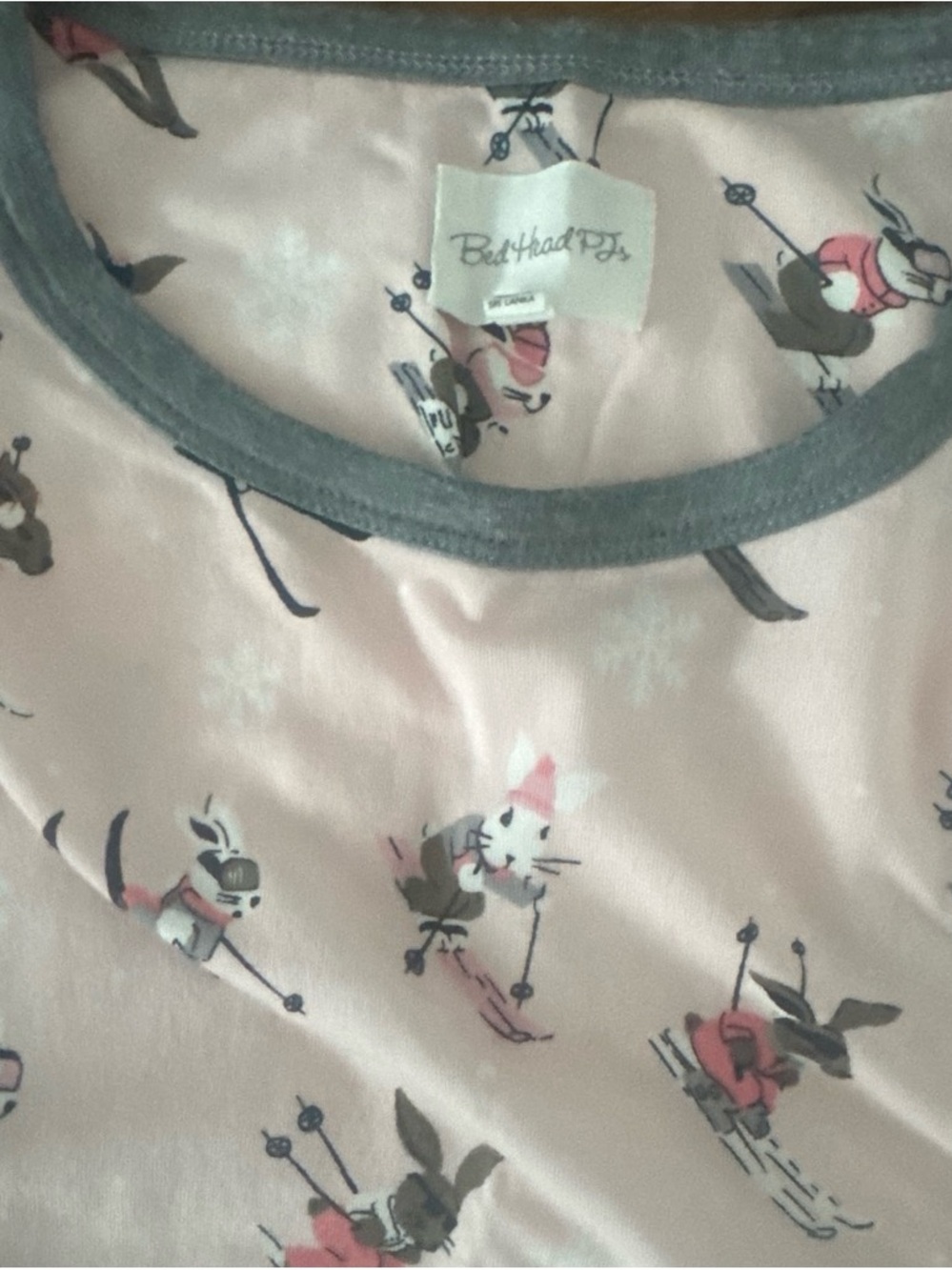 BedHead PJs Pink Ski Bunny Pajamas